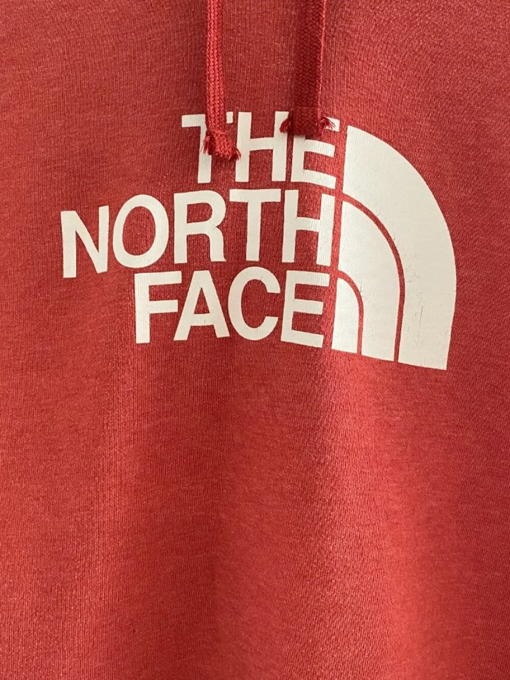 The North Face Drew Peak Big Logo Hoodie Burnt Orange Rust Men's Large